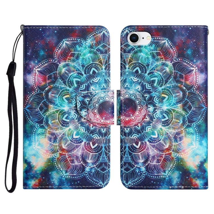 Painted Pattern Horizontal Flip Leather Case with Holder & Card Slot & Wallet, For iPhone X / XS, For iPhone SE 2022 / SE 2020 / 8 / 7, For iPhone 8 Plus & 7 Plus