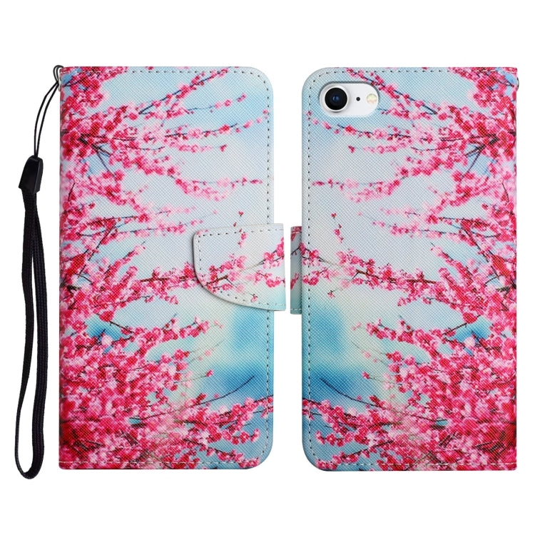 Painted Pattern Horizontal Flip Leather Case with Holder & Card Slot & Wallet, For iPhone X / XS, For iPhone SE 2022 / SE 2020 / 8 / 7, For iPhone 8 Plus & 7 Plus