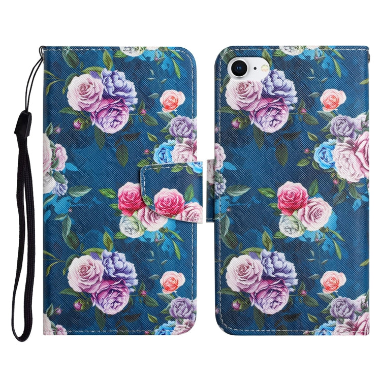 Painted Pattern Horizontal Flip Leather Case with Holder & Card Slot & Wallet, For iPhone X / XS, For iPhone SE 2022 / SE 2020 / 8 / 7, For iPhone 8 Plus & 7 Plus