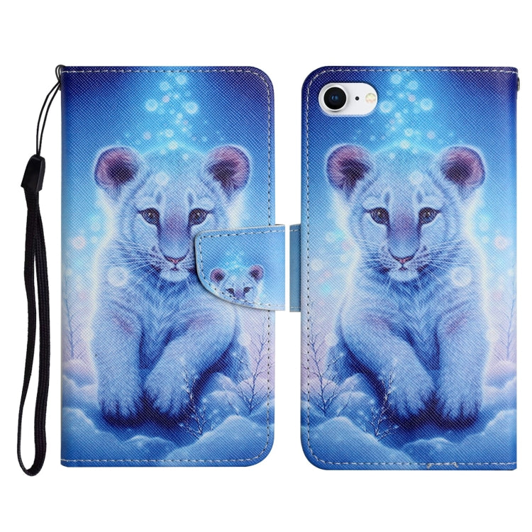 Painted Pattern Horizontal Flip Leather Case with Holder & Card Slot & Wallet, For iPhone X / XS, For iPhone SE 2022 / SE 2020 / 8 / 7, For iPhone 8 Plus & 7 Plus