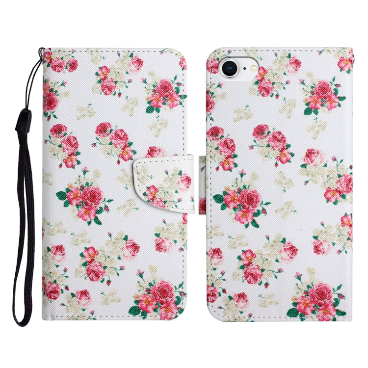 Painted Pattern Horizontal Flip Leather Case with Holder & Card Slot & Wallet, For iPhone X / XS, For iPhone SE 2022 / SE 2020 / 8 / 7, For iPhone 8 Plus & 7 Plus