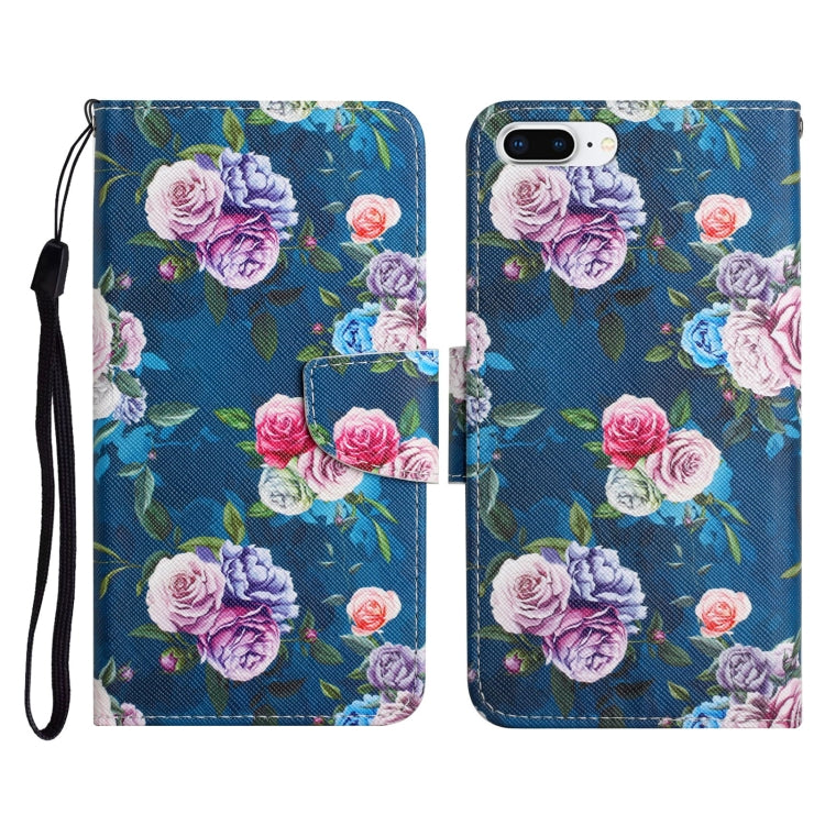 Painted Pattern Horizontal Flip Leather Case with Holder & Card Slot & Wallet, For iPhone X / XS, For iPhone SE 2022 / SE 2020 / 8 / 7, For iPhone 8 Plus & 7 Plus