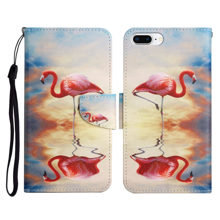 Painted Pattern Horizontal Flip Leather Case with Holder & Card Slot & Wallet, For iPhone X / XS, For iPhone SE 2022 / SE 2020 / 8 / 7, For iPhone 8 Plus & 7 Plus