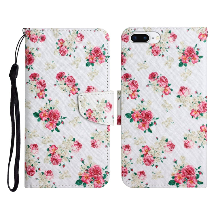 Painted Pattern Horizontal Flip Leather Case with Holder & Card Slot & Wallet, For iPhone X / XS, For iPhone SE 2022 / SE 2020 / 8 / 7, For iPhone 8 Plus & 7 Plus