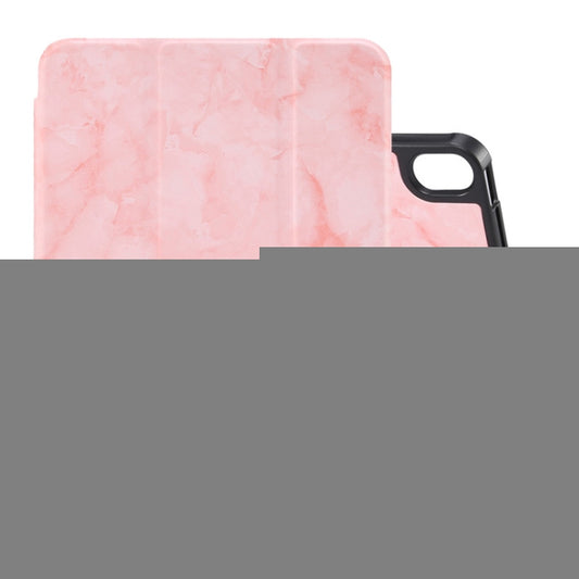 Marble Texture Smart Leather Tablet Case with 3-Folding Holder & Pen Slot, For iPad mini 6 / mini 2024