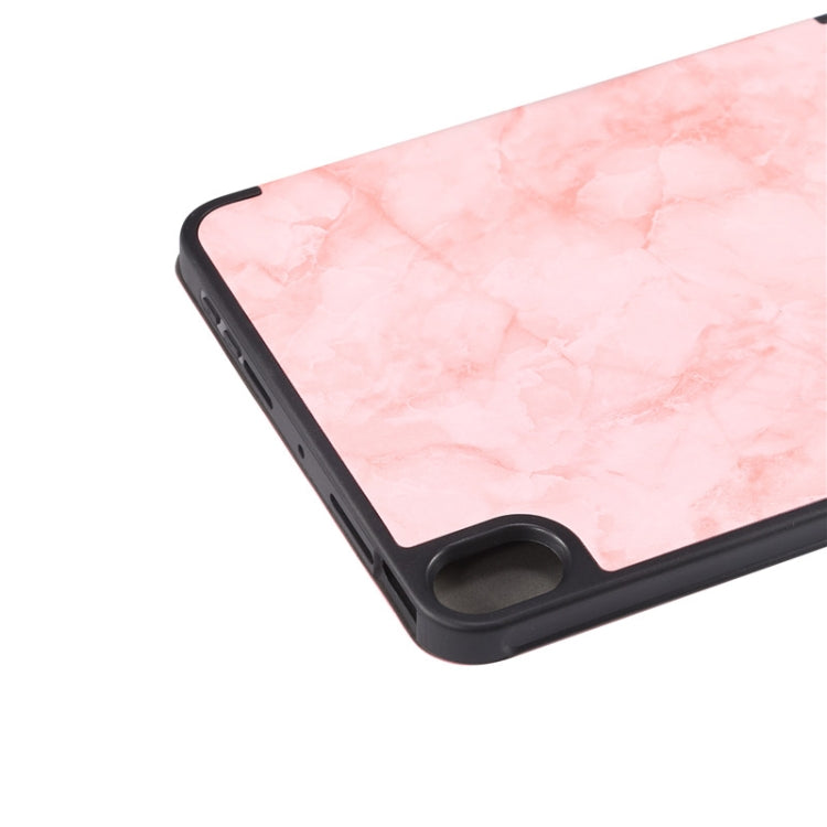 Marble Texture Smart Leather Tablet Case with 3-Folding Holder & Pen Slot, For iPad mini 6 / mini 2024
