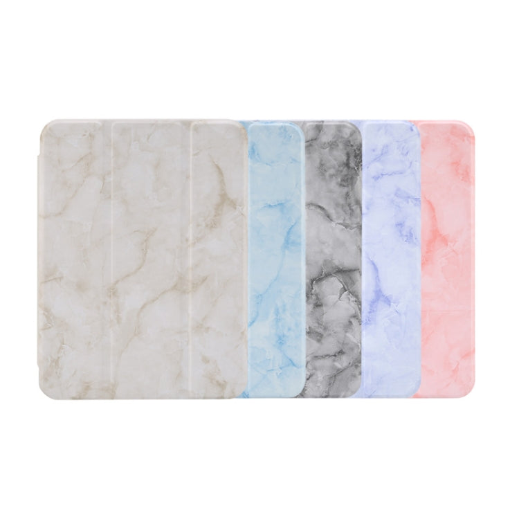 Marble Texture Smart Leather Tablet Case with 3-Folding Holder & Pen Slot, For iPad mini 6 / mini 2024