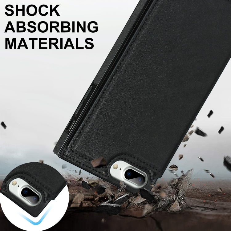 Cross-body Square Double Buckle Flip Card Bag TPU+PU Case with Card Slots & Wallet & Photo & Strap, For iPhone 8 Plus / 7 Plus, For iPhone SE 2022 / SE 2020 / 8 / 7, For iPhone 11, For iPhone 11 Pro, For iPhone 11 Pro Max, For iPhone 12 mini           ...