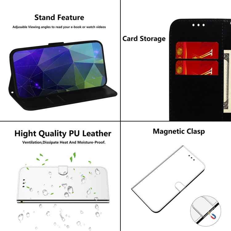 Imitated Mirror Surface Horizontal Flip Leather Case with Holder & Card Slots & Wallet & Lanyard