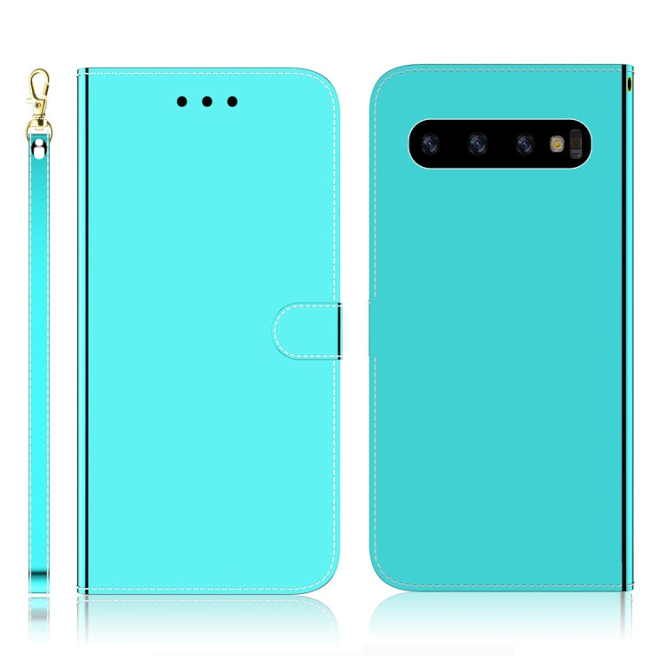 Imitated Mirror Surface Horizontal Flip Leather Case with Holder & Card Slots & Wallet & Lanyard