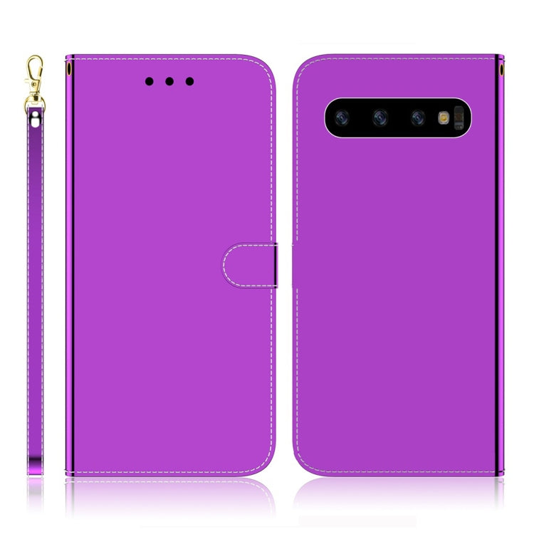 Imitated Mirror Surface Horizontal Flip Leather Case with Holder & Card Slots & Wallet & Lanyard