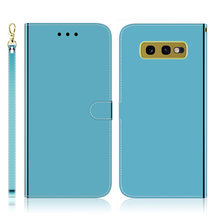 Imitated Mirror Surface Horizontal Flip Leather Case with Holder & Card Slots & Wallet & Lanyard