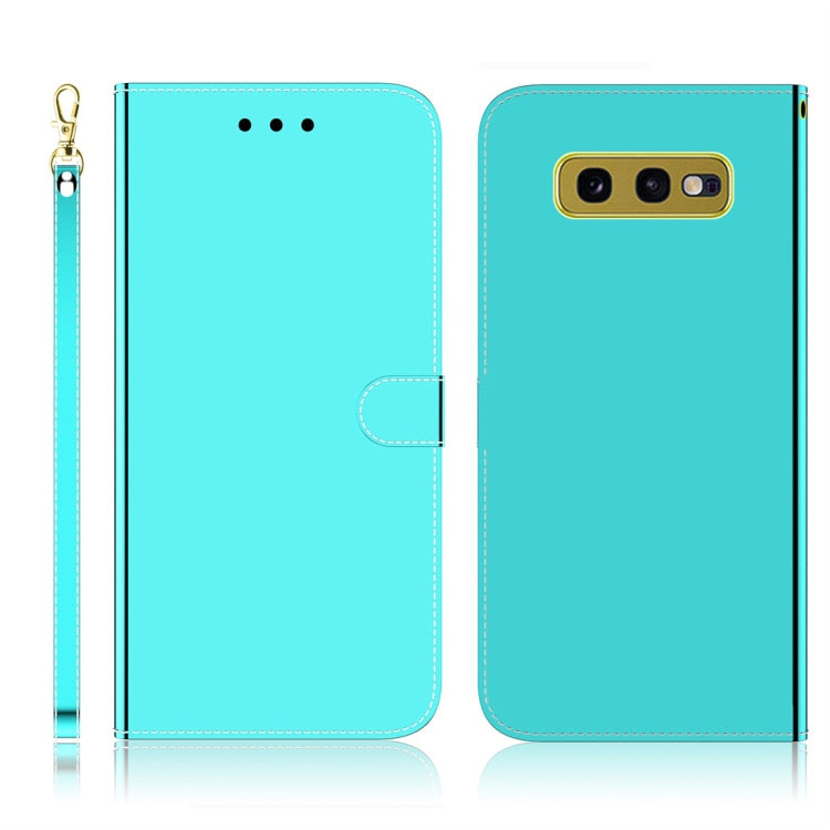 Imitated Mirror Surface Horizontal Flip Leather Case with Holder & Card Slots & Wallet & Lanyard