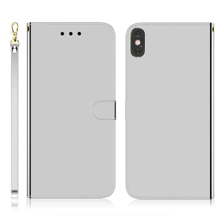 Imitated Mirror Surface Horizontal Flip Leather Case with Holder & Card Slots & Wallet & Lanyard