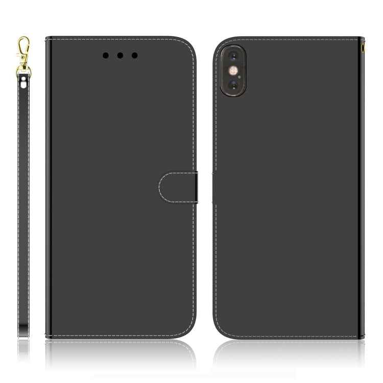 Imitated Mirror Surface Horizontal Flip Leather Case with Holder & Card Slots & Wallet & Lanyard