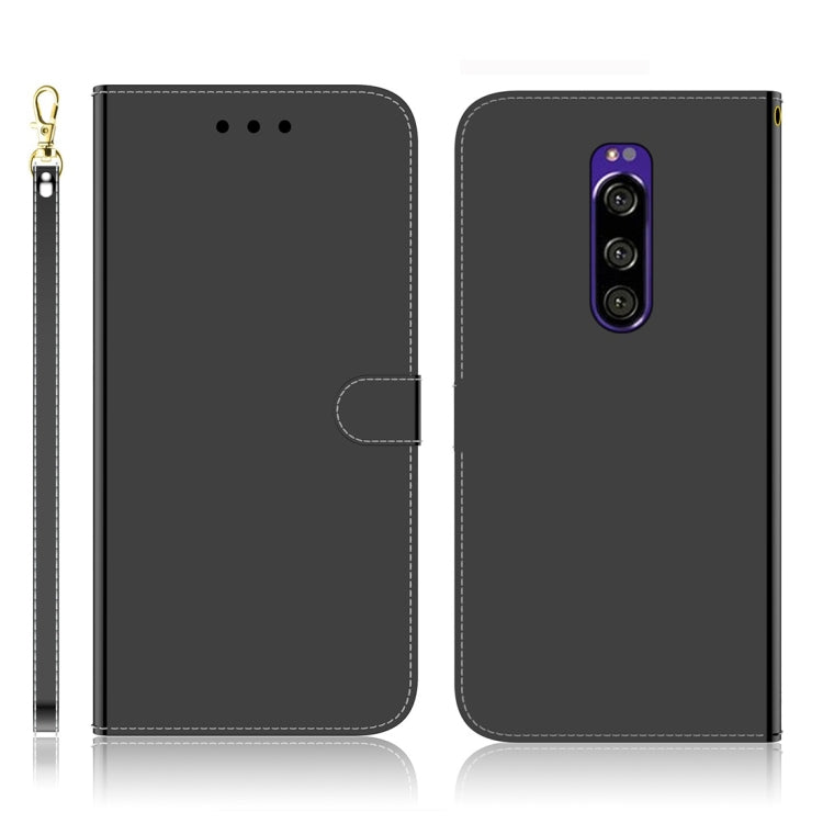 Imitated Mirror Surface Horizontal Flip Leather Case with Holder & Card Slots & Wallet & Lanyard