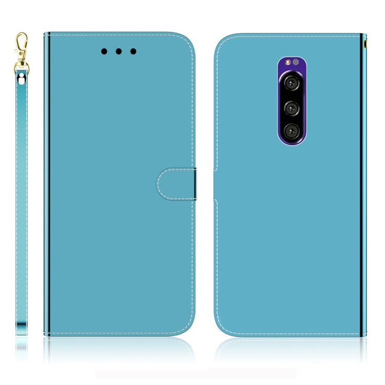 Imitated Mirror Surface Horizontal Flip Leather Case with Holder & Card Slots & Wallet & Lanyard