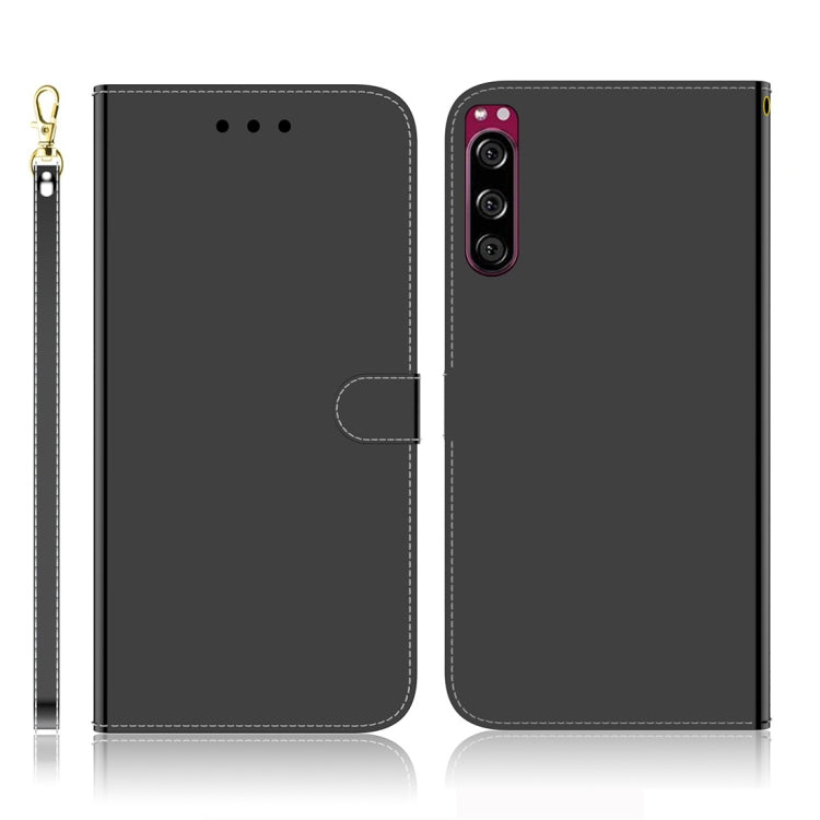 Imitated Mirror Surface Horizontal Flip Leather Case with Holder & Card Slots & Wallet & Lanyard
