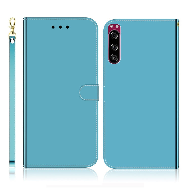 Imitated Mirror Surface Horizontal Flip Leather Case with Holder & Card Slots & Wallet & Lanyard