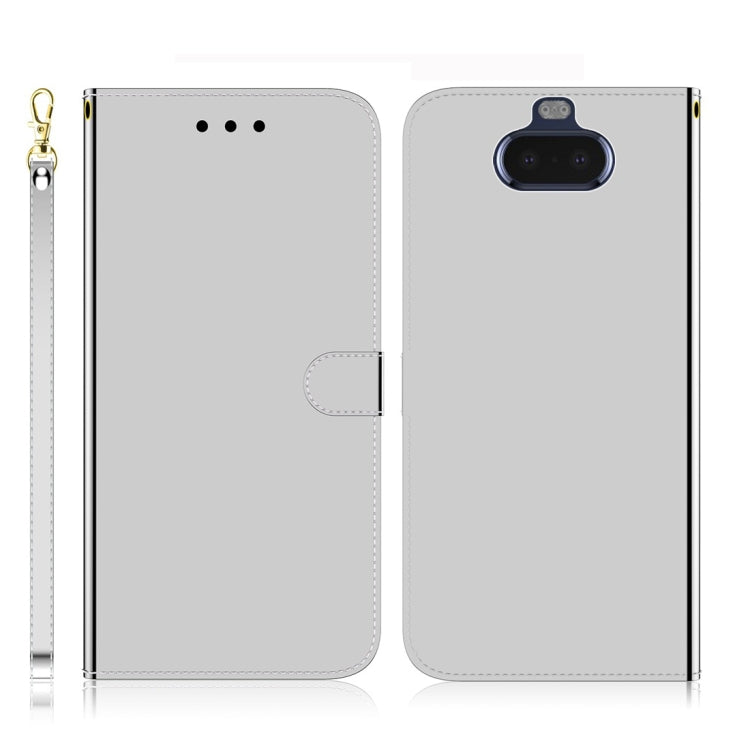 Imitated Mirror Surface Horizontal Flip Leather Case with Holder & Card Slots & Wallet & Lanyard