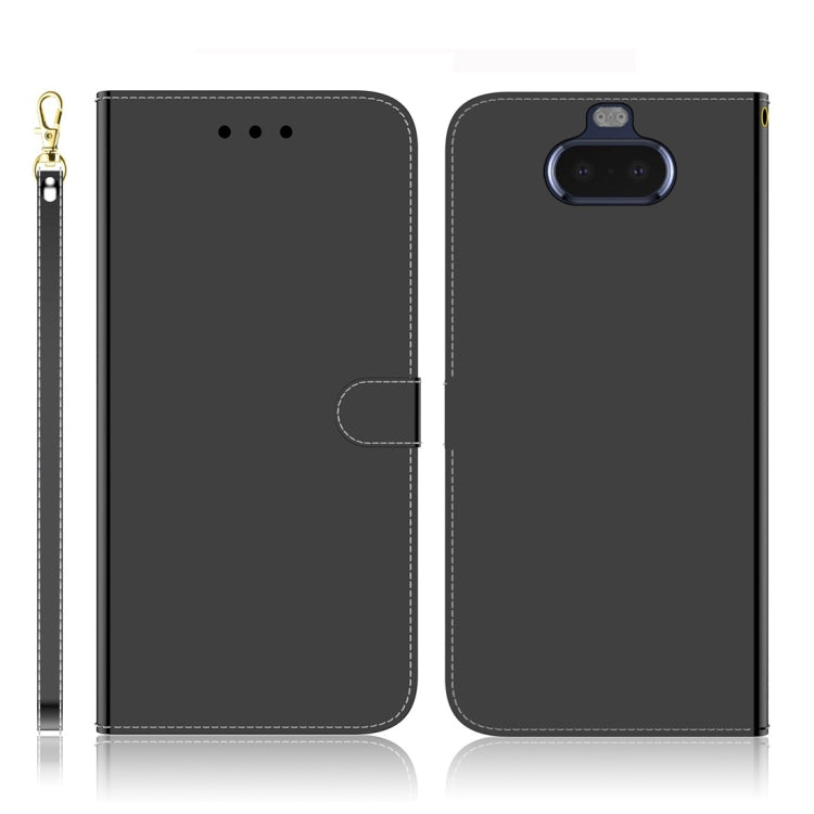 Imitated Mirror Surface Horizontal Flip Leather Case with Holder & Card Slots & Wallet & Lanyard