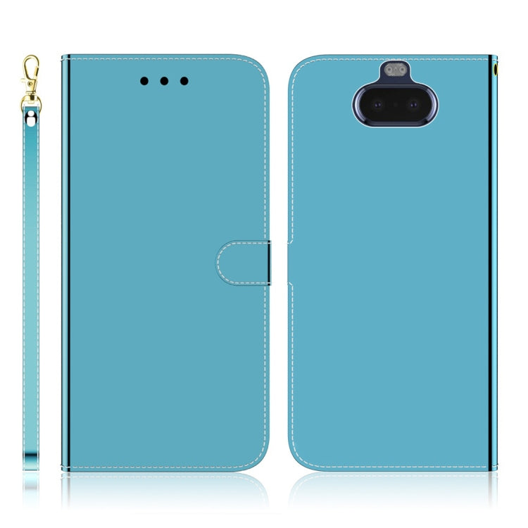 Imitated Mirror Surface Horizontal Flip Leather Case with Holder & Card Slots & Wallet & Lanyard