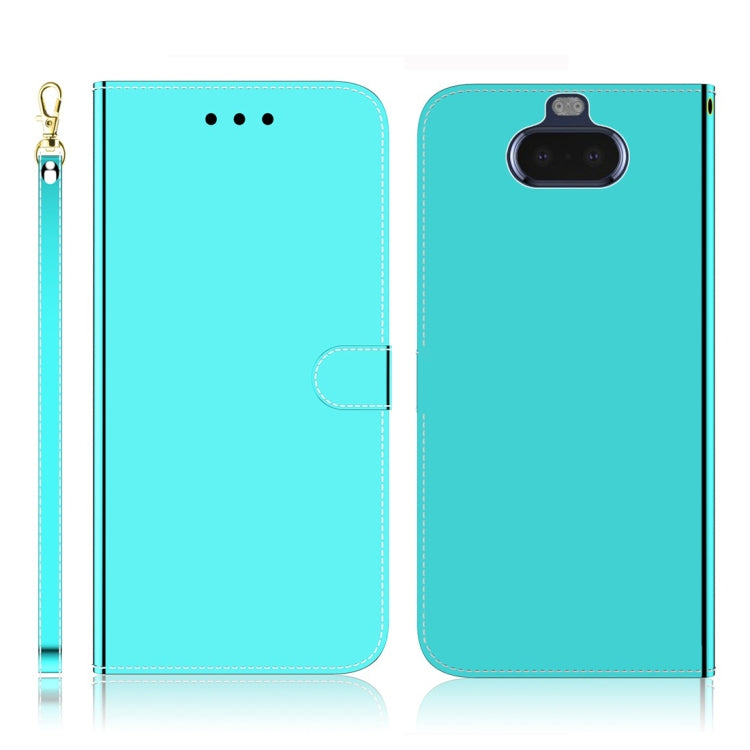 Imitated Mirror Surface Horizontal Flip Leather Case with Holder & Card Slots & Wallet & Lanyard