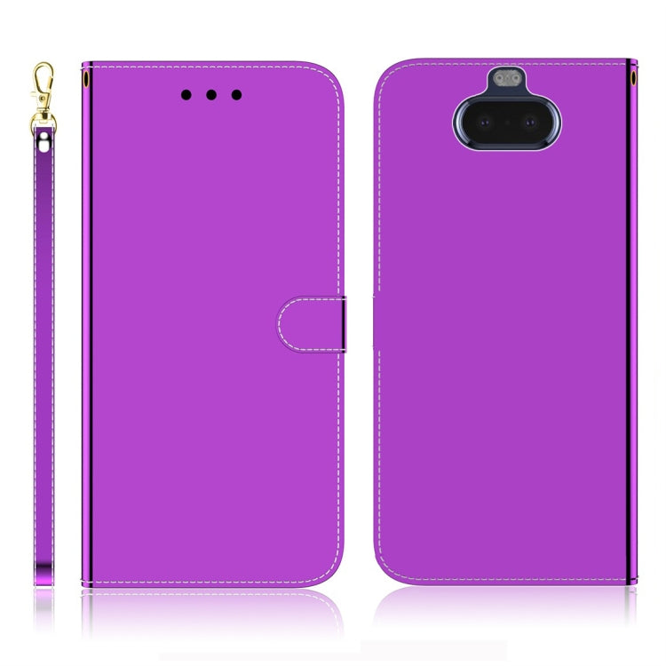 Imitated Mirror Surface Horizontal Flip Leather Case with Holder & Card Slots & Wallet & Lanyard