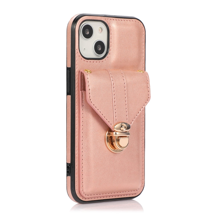 Fashion Buckle Protective Case with Holder & Card Slot & Wallet & Lanyard, For iPhone 13 Pro Max, For iPhone 13 Pro, For iPhone 13, For iPhone 13 mini