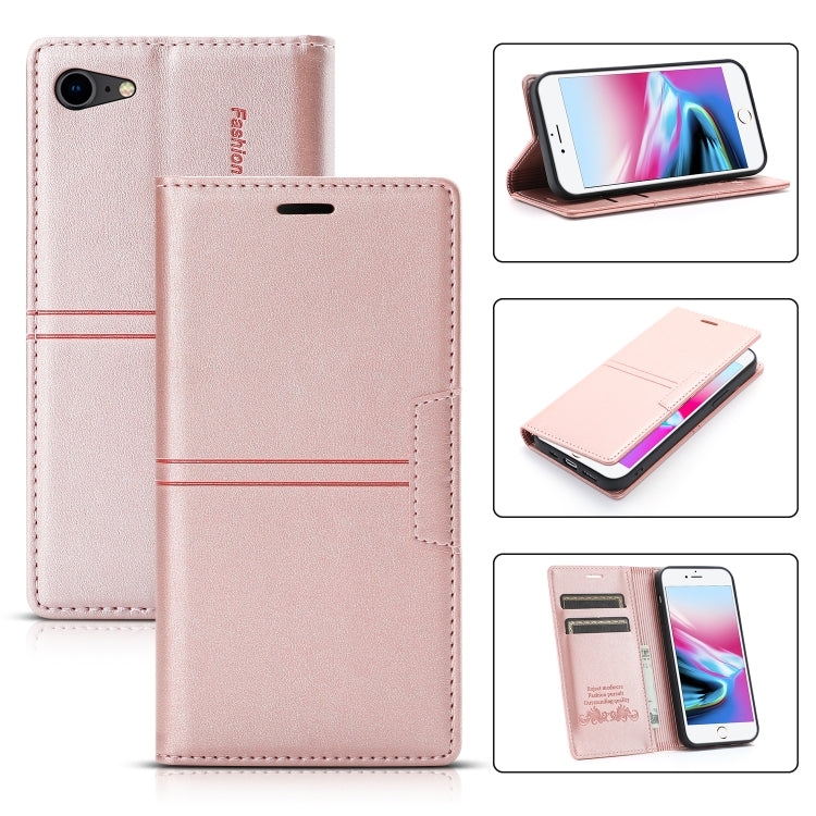 Dream Magnetic Suction Business Horizontal Flip PU Leather Case with Holder & Card Slot & Wallet, For iPhone 11 Pro, For iPhone 11 Pro Max, For iPhone X / XS, For iPhone XR, For iPhone XS Max, For iPhone SE 2022 / SE 2020 / 8 / 7                       ...