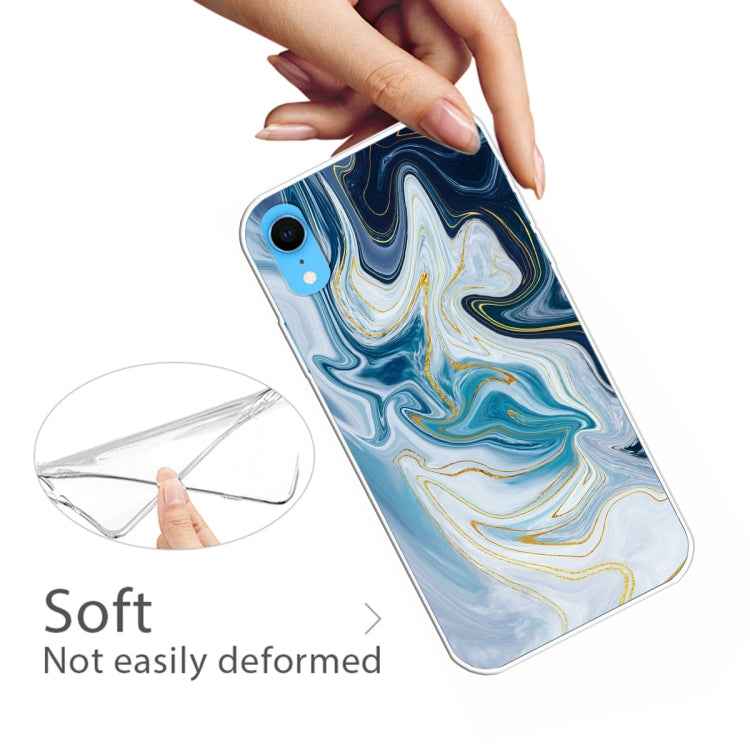 Embossed Varnished Marble TPU Protective Case with Holder