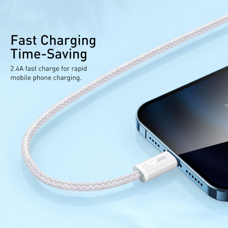 Baseus CALD000402 Dynamic Series 2.4A USB to 8 Pin Fast Charging Data Cable, 1m, 2m