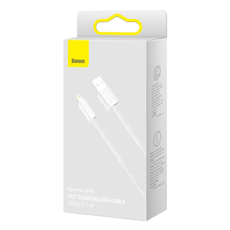 Baseus CALD000402 Dynamic Series 2.4A USB to 8 Pin Fast Charging Data Cable, 1m, 2m