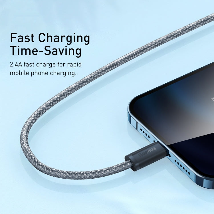 Baseus CALD000402 Dynamic Series 2.4A USB to 8 Pin Fast Charging Data Cable, 1m, 2m