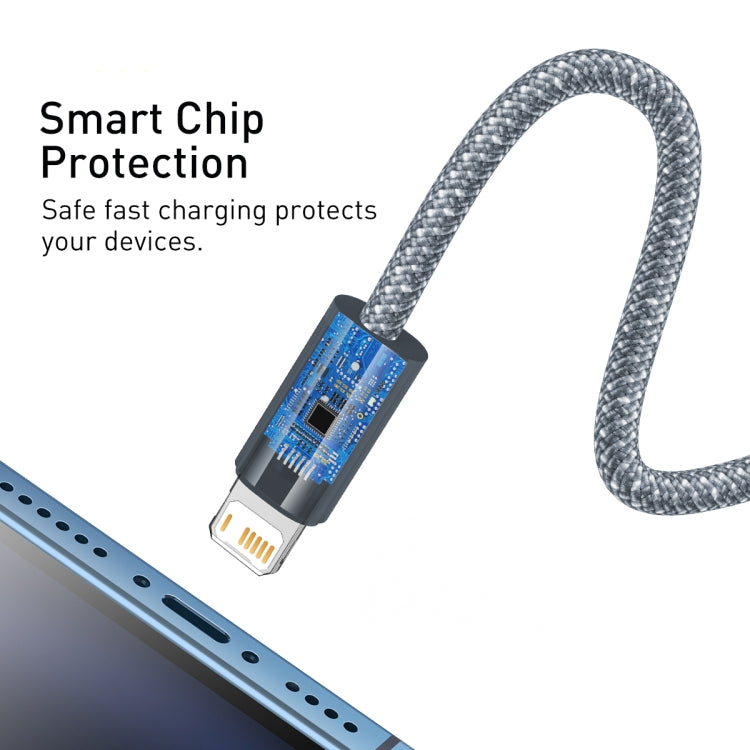 Baseus CALD000402 Dynamic Series 2.4A USB to 8 Pin Fast Charging Data Cable, 1m, 2m