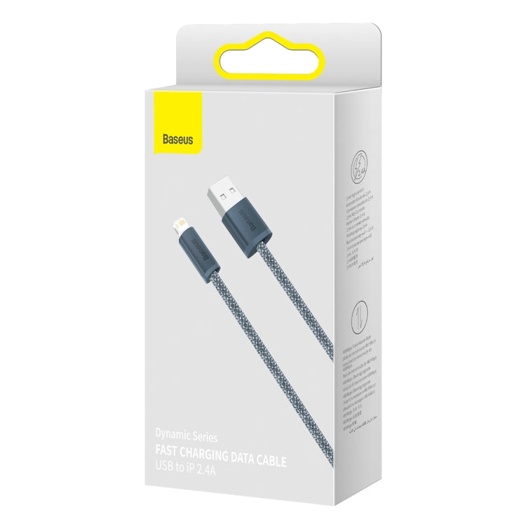 Baseus CALD000402 Dynamic Series 2.4A USB to 8 Pin Fast Charging Data Cable, 1m, 2m