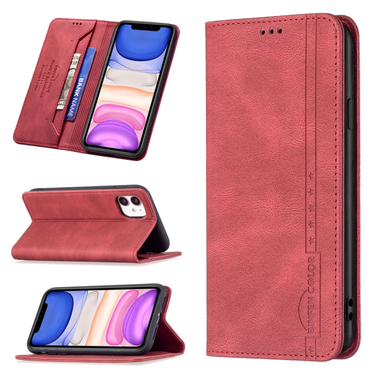 Magnetic RFID Blocking Anti-Theft Leather Case with Holder & Card Slots & Wallet, For iPhone 13 mini, For iPhone 13, For iPhone 13 Pro, For iPhone 13 Pro Max, For iPhone 12 mini, For iPhone 12 / 12 Pro, For iPhone 12 Pro Max, For iPhone 11             ...