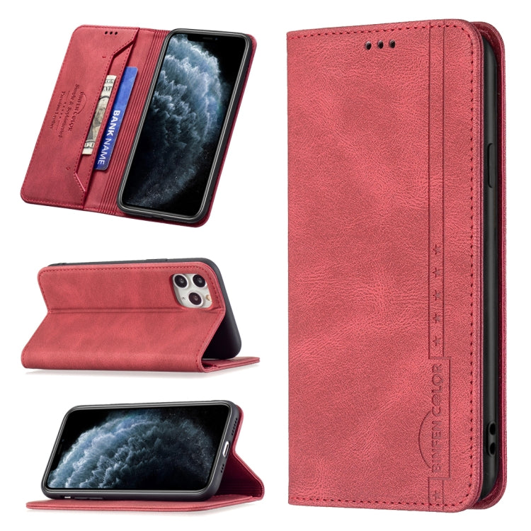 Magnetic RFID Blocking Anti-Theft Leather Case with Holder & Card Slots & Wallet, For iPhone 13 mini, For iPhone 13, For iPhone 13 Pro, For iPhone 13 Pro Max, For iPhone 12 mini, For iPhone 12 / 12 Pro, For iPhone 12 Pro Max, For iPhone 11             ...