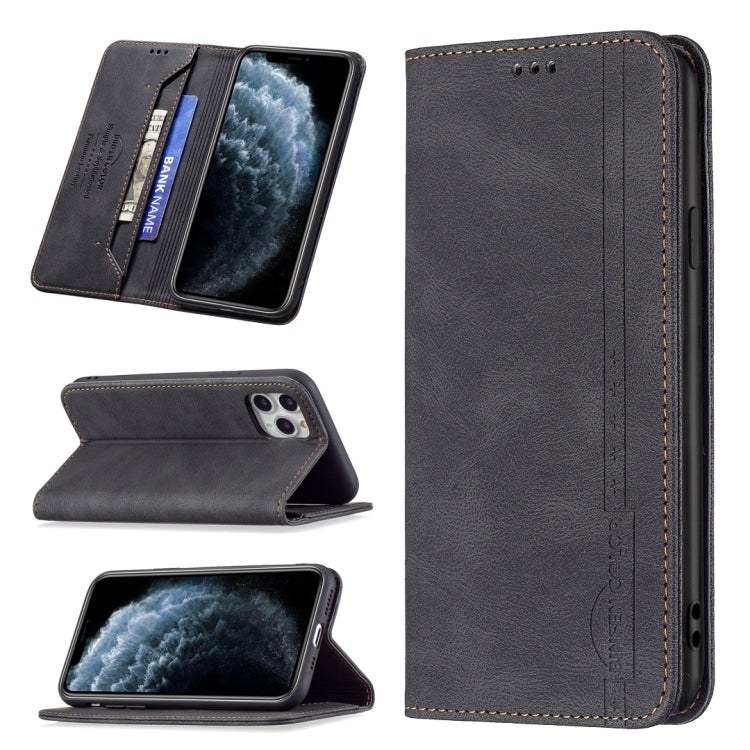 Magnetic RFID Blocking Anti-Theft Leather Case with Holder & Card Slots & Wallet, For iPhone 13 mini, For iPhone 13, For iPhone 13 Pro, For iPhone 13 Pro Max, For iPhone 12 mini, For iPhone 12 / 12 Pro, For iPhone 12 Pro Max, For iPhone 11             ...