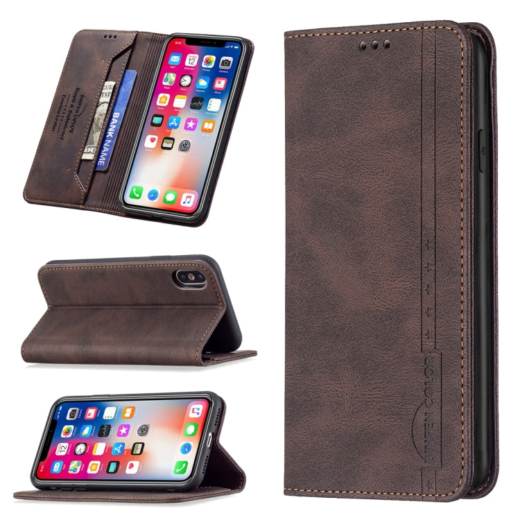 Magnetic RFID Blocking Anti-Theft Leather Case with Holder & Card Slots & Wallet, For iPhone 13 mini, For iPhone 13, For iPhone 13 Pro, For iPhone 13 Pro Max, For iPhone 12 mini, For iPhone 12 / 12 Pro, For iPhone 12 Pro Max, For iPhone 11             ...