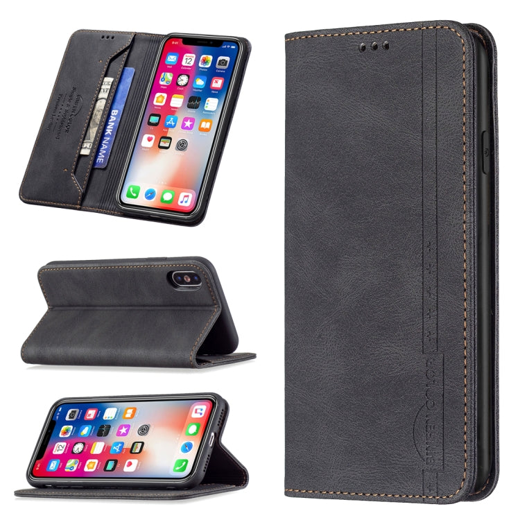 Magnetic RFID Blocking Anti-Theft Leather Case with Holder & Card Slots & Wallet, For iPhone 13 mini, For iPhone 13, For iPhone 13 Pro, For iPhone 13 Pro Max, For iPhone 12 mini, For iPhone 12 / 12 Pro, For iPhone 12 Pro Max, For iPhone 11             ...