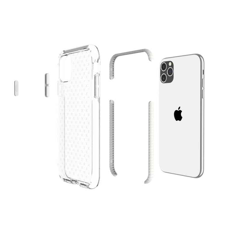Grid Pattern Shockproof Transparent TPU Protective Case
