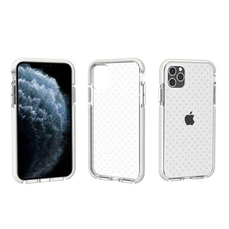 Grid Pattern Shockproof Transparent TPU Protective Case