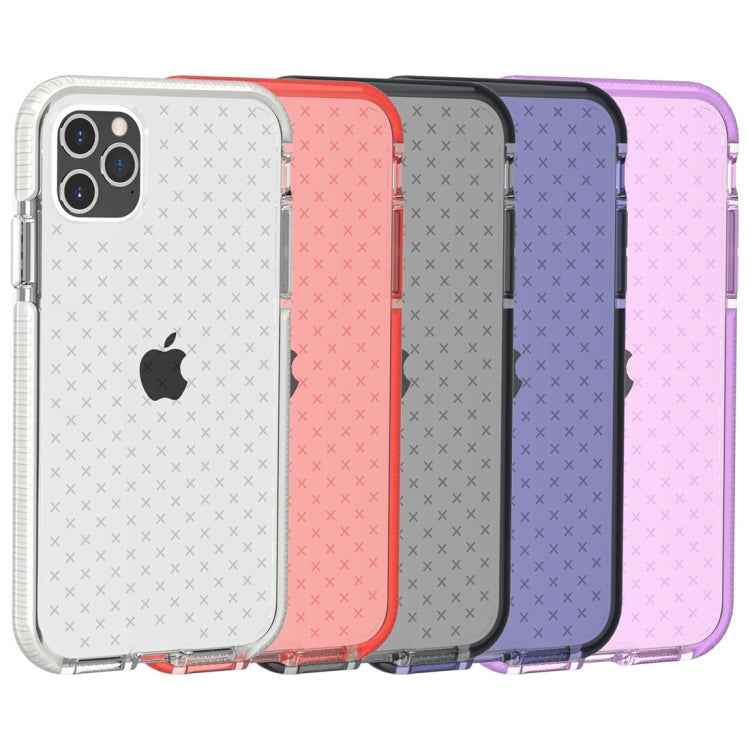 Grid Pattern Shockproof Transparent TPU Protective Case