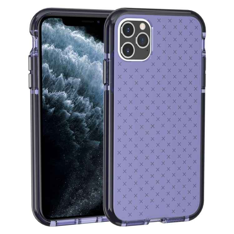 Grid Pattern Shockproof Transparent TPU Protective Case