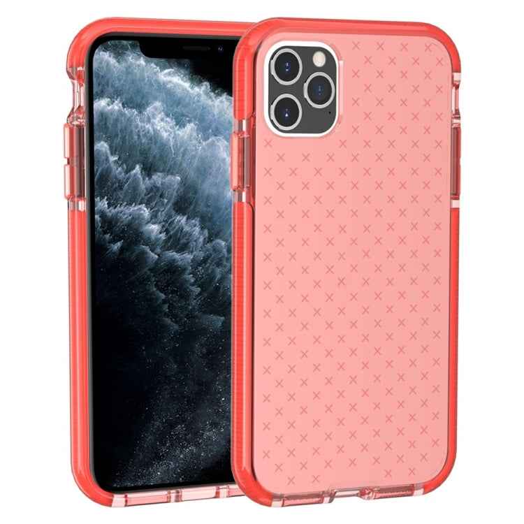 Grid Pattern Shockproof Transparent TPU Protective Case