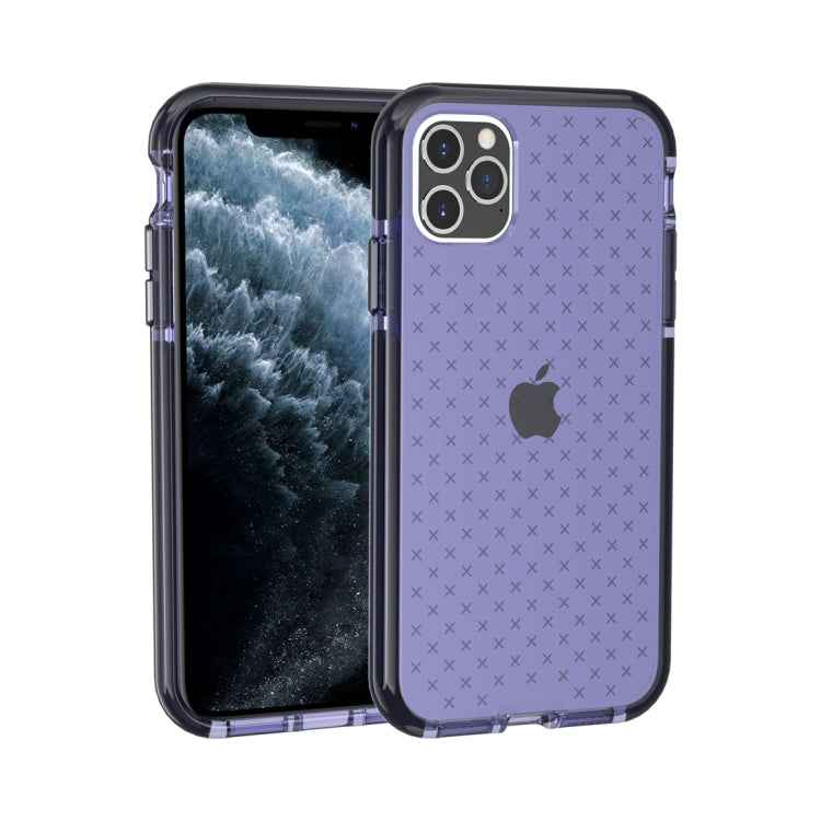 Grid Pattern Shockproof Transparent TPU Protective Case