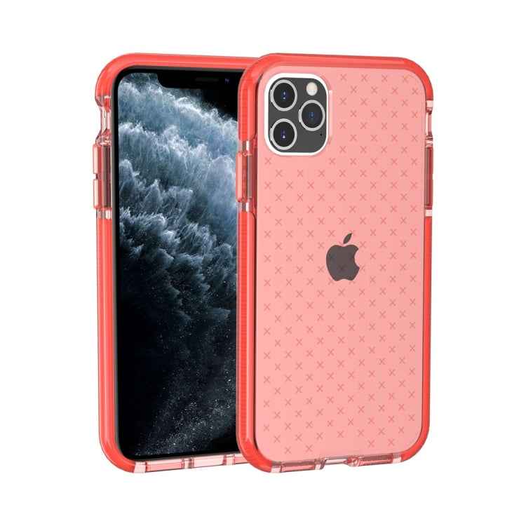 Grid Pattern Shockproof Transparent TPU Protective Case
