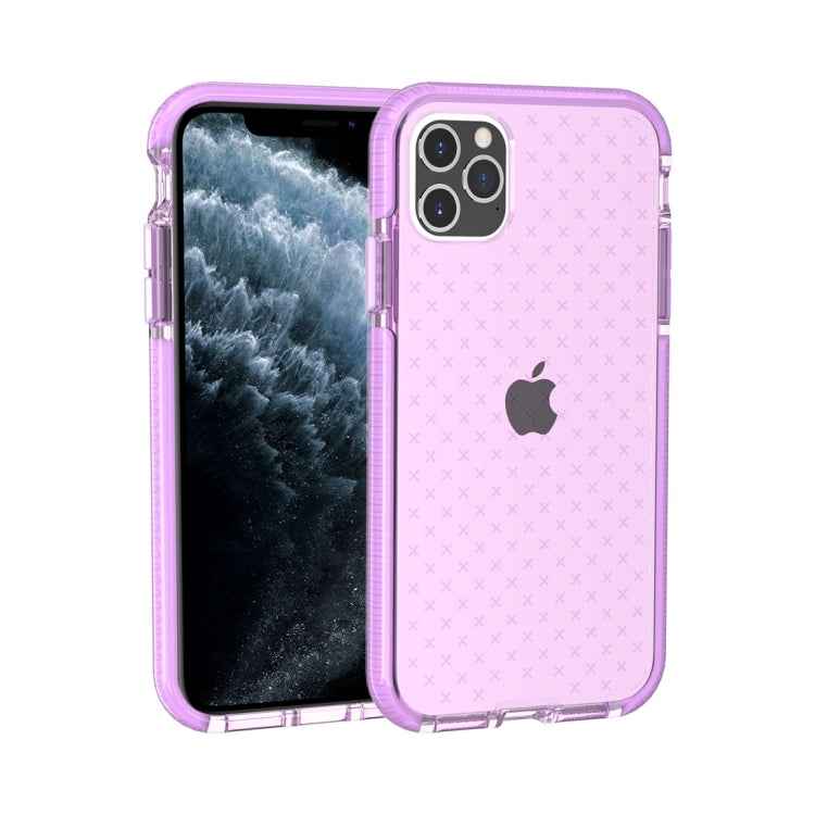 Grid Pattern Shockproof Transparent TPU Protective Case