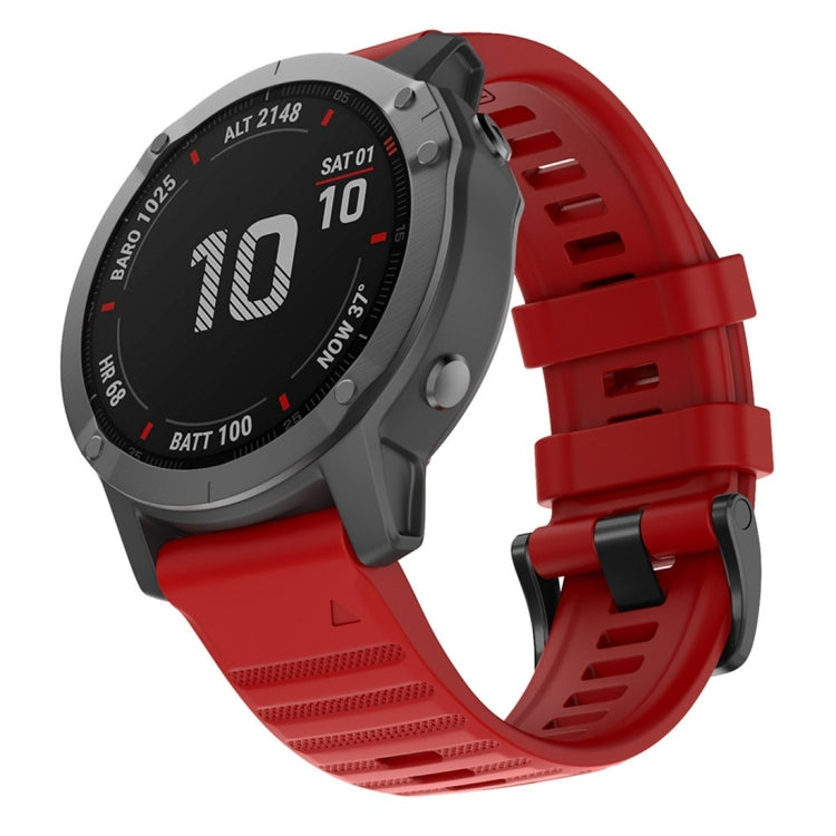 For Garmin Fenix 6X 26mm Silicone Smart Watch Replacement Strap Wristband